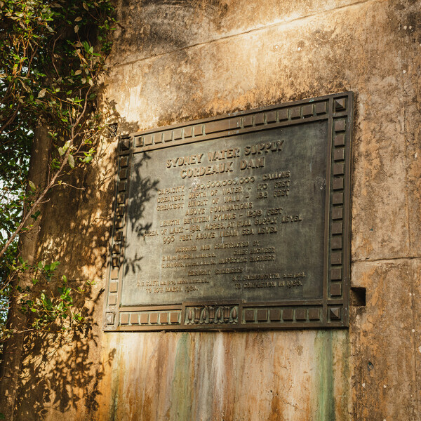 Historical Plaque at Cordeaux Dam