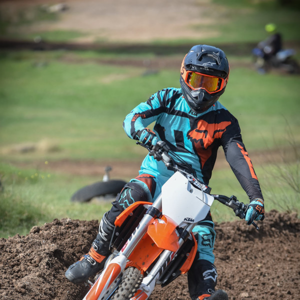 Motocross rider on Macarthur Motorcycle Track