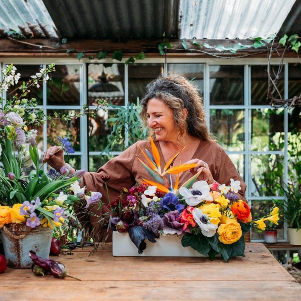 Nadine in her Ivy Greenhouse Studio