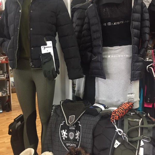 Horse riding apparel on manakins for sale