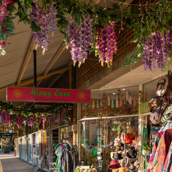 Outside Hippy Luxe in Picton
