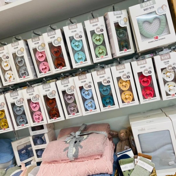 Selection of baby gifts and accessories