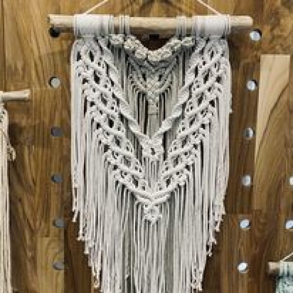 large macrame wall hanging from Woodland Weaves