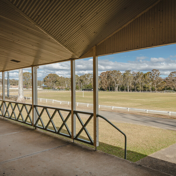 Undercover area and field at Bargo Sportsground