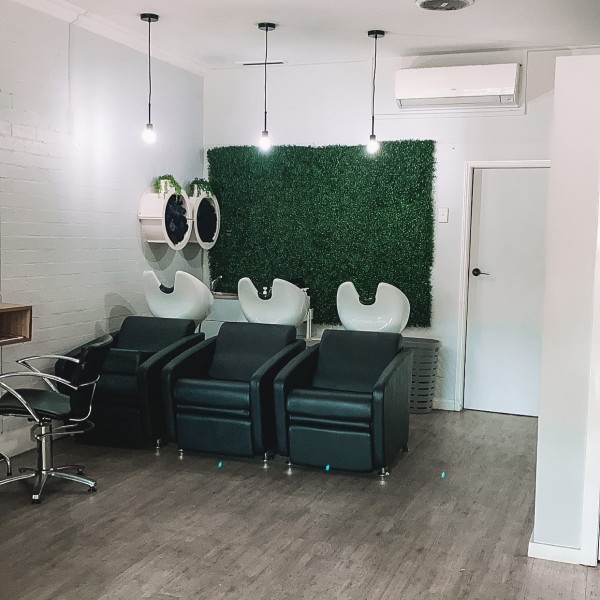 Washing sinks at El J & Co Hair Salon