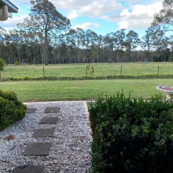 Backyard view at the Amberley