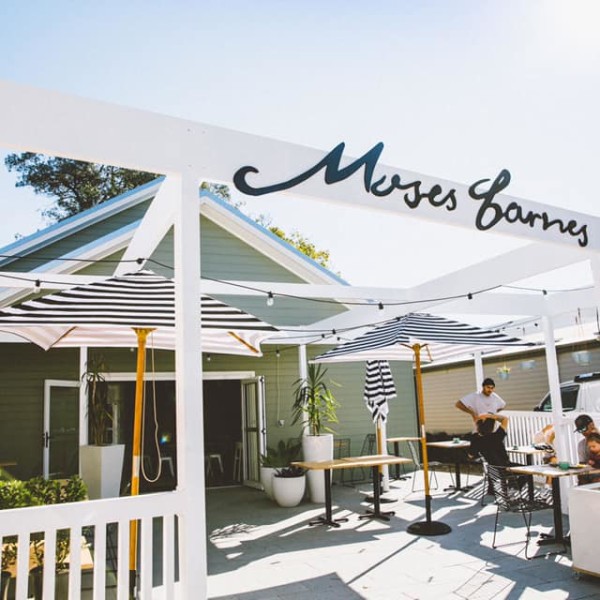 Front of Moses Barnes Cafe