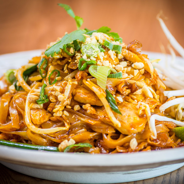 Delicious fresh thai noodle dish