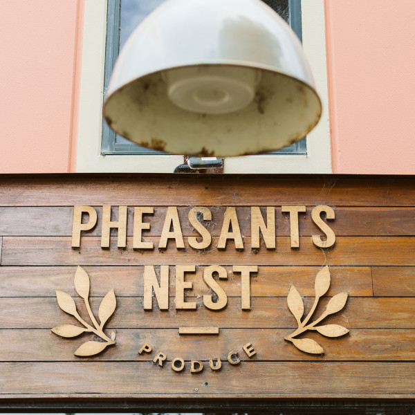 Pheasants Nest Produce Shop Sign