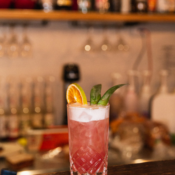 Special Pink Galah cocktail at Picton Social