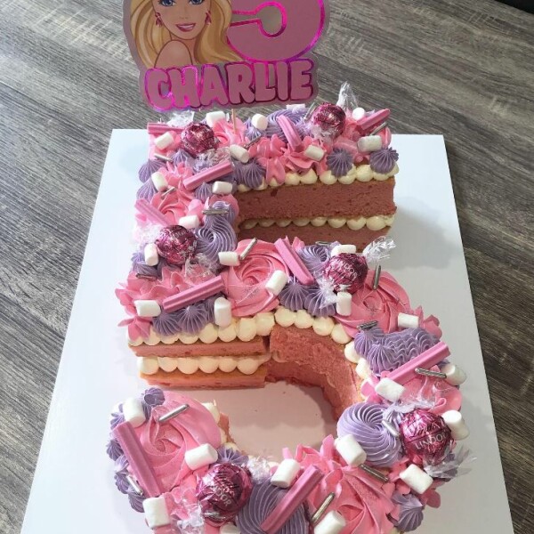 Pink Barbie cake by Ash