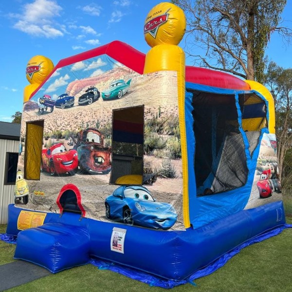 Cars themed jumping castle
