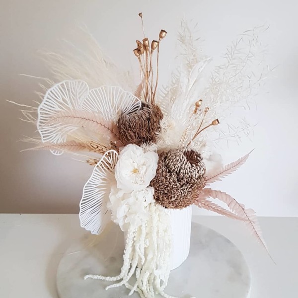 Dried arrangement by Southern Dried Flowers