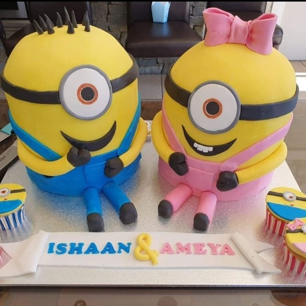 Custom Minions cake by Sugar & Spice Boutique