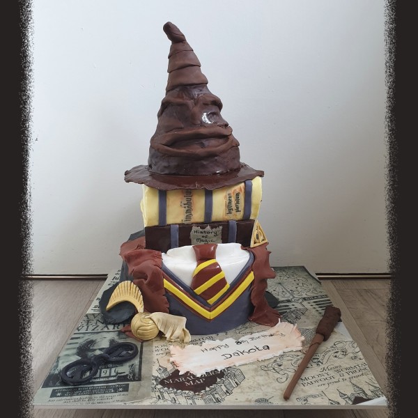 Custom Harry Potter Cake by Sugar & Spice Boutique