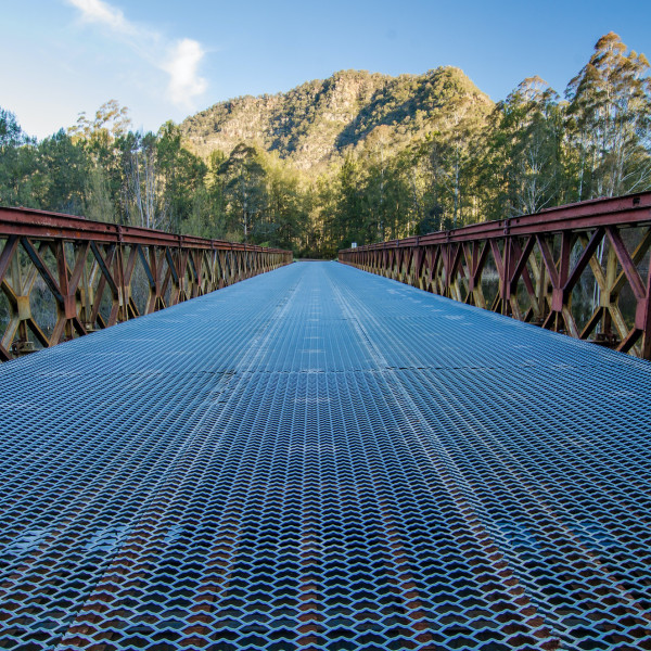 Goodmans Ford the low level bridge across the Wollondilly River - Photographer John Spencer/DPIE